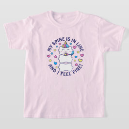 Verticorn™私の背骨はラインカイロプラクティックの子供 Tシャツ