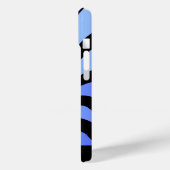 Vertigo – 黒と青 – パーソナライズされた Case-Mate iPhoneケース (裏面 / 左)