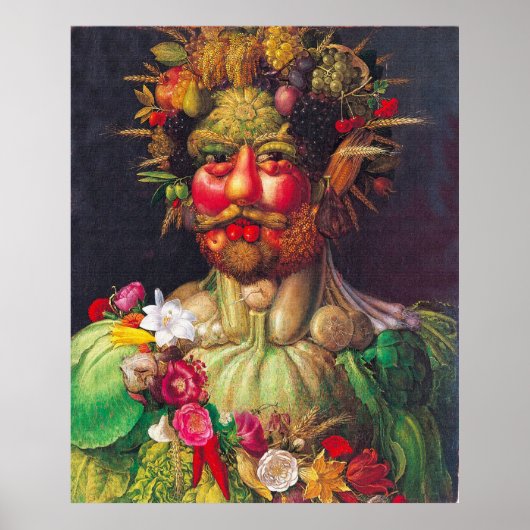 Vertumnus - Giuseppe Arcimboldo ポスター (正面)