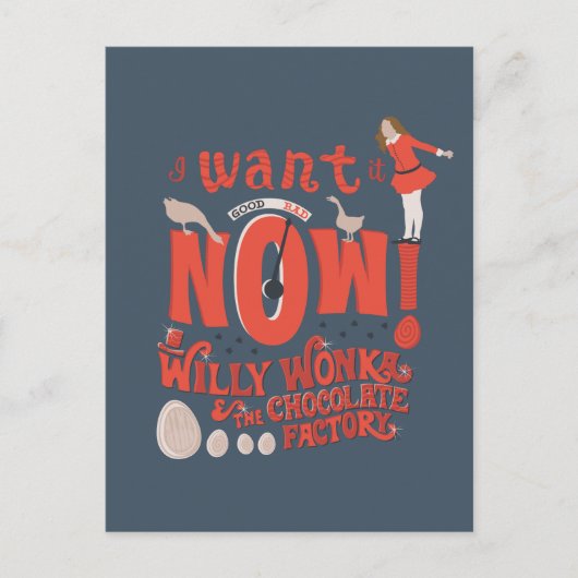 Veruca塩 – 今すぐ欲しい! ポストカード (正面)