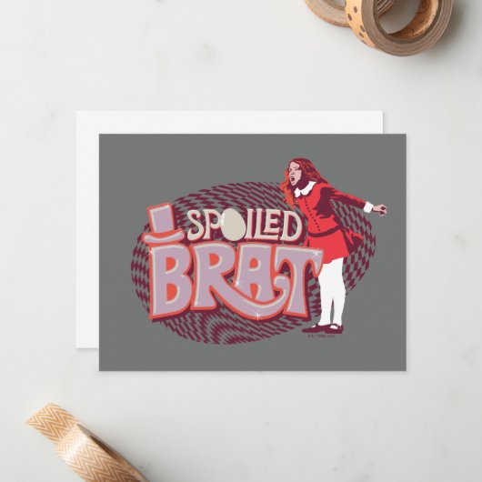 Veruca Salt - Spoiled Brat ノートカード (正面/裏面インサイチュ)