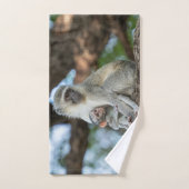 Vervet Monkey African Wildlife Photo バスタオルセット (ハンドタオル)