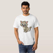 Verwunderte Katze Tシャツ (正面フル)