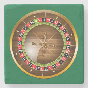 VeryおもしろいEuropean Roulette Wheel Stone Coaster ストーンコースター