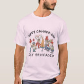Very おもしろい Happy Canada Day T-Shirt Tシャツ (正面)