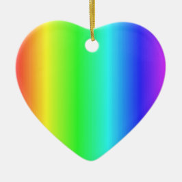 Very かわいらし Rainbow >ハートオーナメント セラミックオーナメント