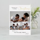 Very エレガント Merry Christmas 3の写真 箔シーズンカード (立ち正面)