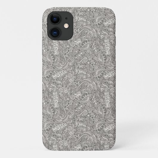 Very カッコいい Music Pattern iPhoneケース Case-Mate iPhoneケース (裏面)