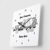 Very カッコいい YOUデザインセメント社の壁掛け時計 スクエア壁時計 (傾斜)