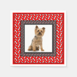 Very ファンシー Dog's Birthday Partyペットの写真を追加 スタンダードカクテルナプキン