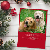 Very メリー 4 Photo Redクリスマス シーズンカード