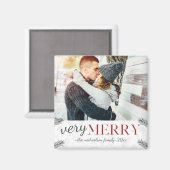 Very メリー Botanical素朴 Photo Chrimas マグネット (正面/裏面)