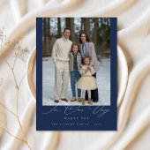 Very メリー Eraクラシック Family Photo Christmas Navy シーズンカード