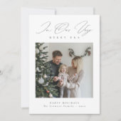 Very メリー Era Family モダン Photo Christmas Card シーズンカード (正面)