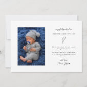 Very メリー Holidayベビー写真誕生のお知らせ 案内状 (裏面)