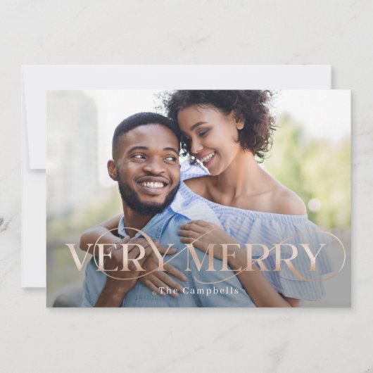 Very メリー Holiday Photo Card シーズンカード (正面)