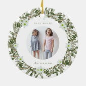 Very メリー Pineとフローラフォトリース セラミックオーナメント (裏面)