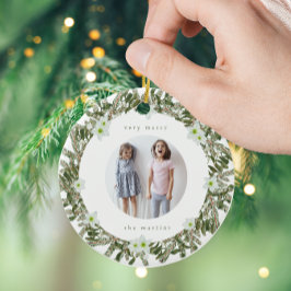 Very メリー Pineとフローラフォトリース セラミックオーナメント