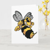 Very 怒 Bee Greeting Card カード (黄色い花)