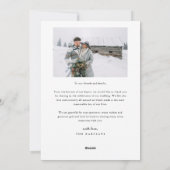 Very 結婚 Holiday Newlywed写真数々のホワイト シーズンカード (裏面)