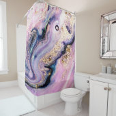 Very beautiful marble pattern. Abstract art wallpa シャワーカーテン (インサイチュ)