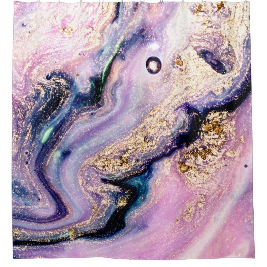 Very beautiful marble pattern. Abstract art wallpa シャワーカーテン (正面)