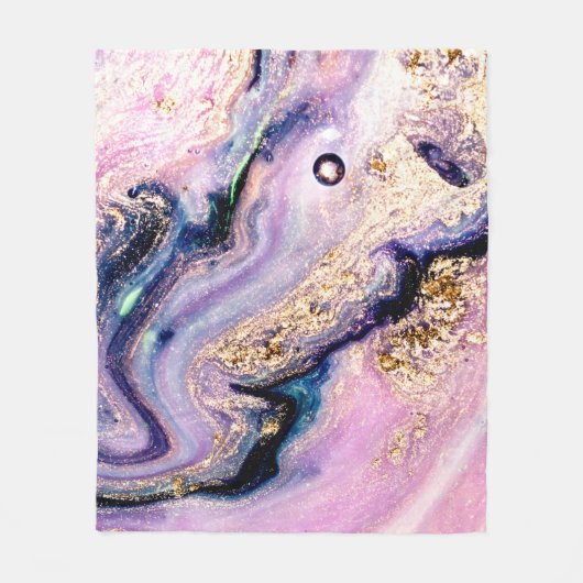 Very beautiful marble pattern. Abstract art wallpa フリースブランケット (正面)