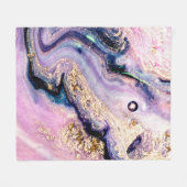 Very beautiful marble pattern. Abstract art wallpa フリースブランケット (正面(横))