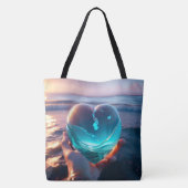 Very beautiful romantic heart picture AI トートバッグ (裏面)