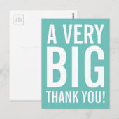 Very Big Thank Youポストカード ポストカード (正面/裏面)