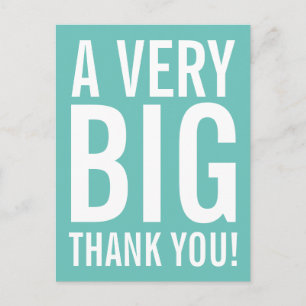Very Big Thank Youポストカード ポストカード