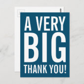 Very Big Thank Youポストカード ポストカード (正面/裏面)