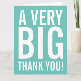 Very Big Thank You Big Greeting Card サンキューカード