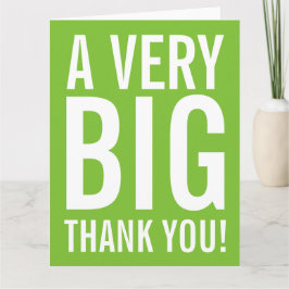 Very Big Thank You Big Greeting Card サンキューカード
