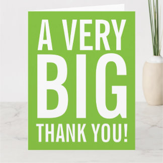 Very Big Thank You Big Greeting Card サンキューカード