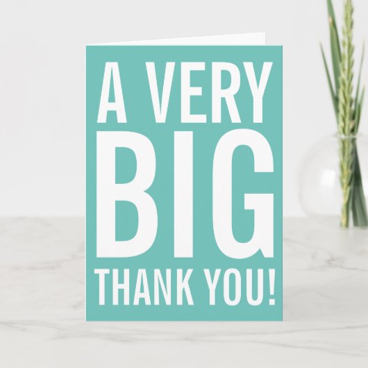 Very Big Thank You Greeting Card サンキューカード (正面)