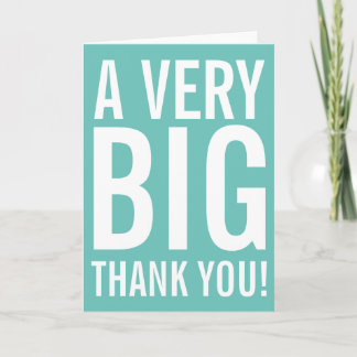 Very Big Thank You Greeting Card サンキューカード