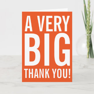 Very Big Thank You Greeting Card サンキューカード