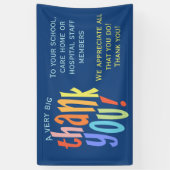 Very Big Thank You Valiation Hospital School 横断幕 (縦)