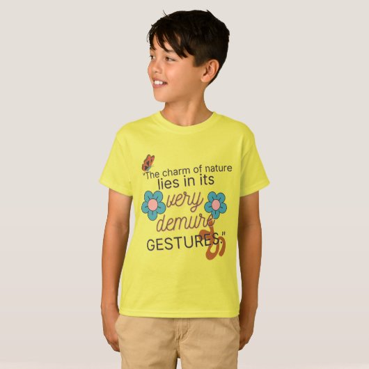 Very Demure Gestures-Gen Z 2026, Yellow Kids Basic Tシャツ (正面フル)