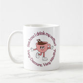 Very Demure Very Mindful Girl Mug - 11oz コーヒーマグカップ (左)
