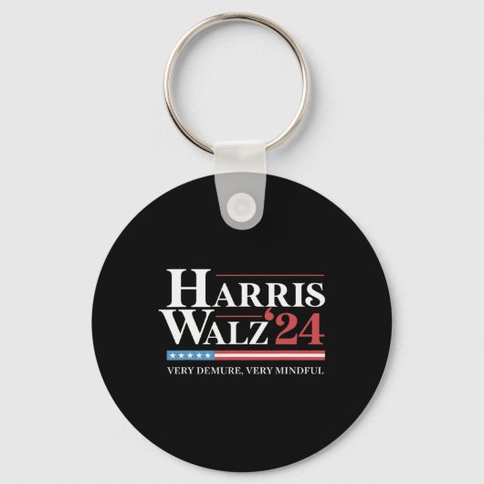 Very Demure Very Mindful Kamala Harris Wheimer 202 キーホルダー (正面)