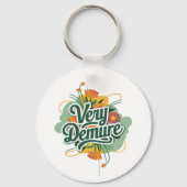 Very Demure Very Mindful Trend Demure & Mindful キーホルダー (正面)