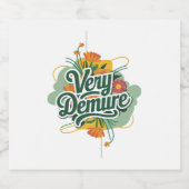 Very Demure Very Mindful Trend Demure & Mindful ビールラベル (シングルラベル)