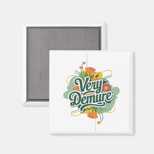 Very Demure Very Mindful Trend Demure & Mindful マグネット (正面/裏面)