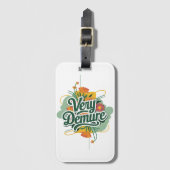 Very Demure Very Mindful Trend Demure & Mindful ラゲッジタグ (正面縦)