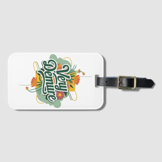 Very Demure Very Mindful Trend Demure & Mindful ラゲッジタグ (正面横)