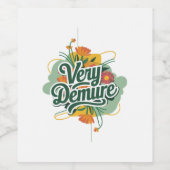 Very Demure Very Mindful Trend Demure & Mindful ワインラベル (シングルラベル)