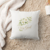 Very Good Floral Throw Pillow Elegant Design クッション (ブランケット)