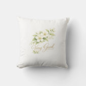 Very Good Floral Throw Pillow Elegant Design クッション (正面)